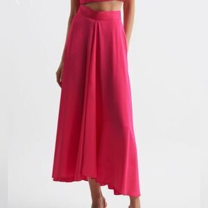 Reiss Ruby Occasional Maxi Skirt Pink US 8 NWT
